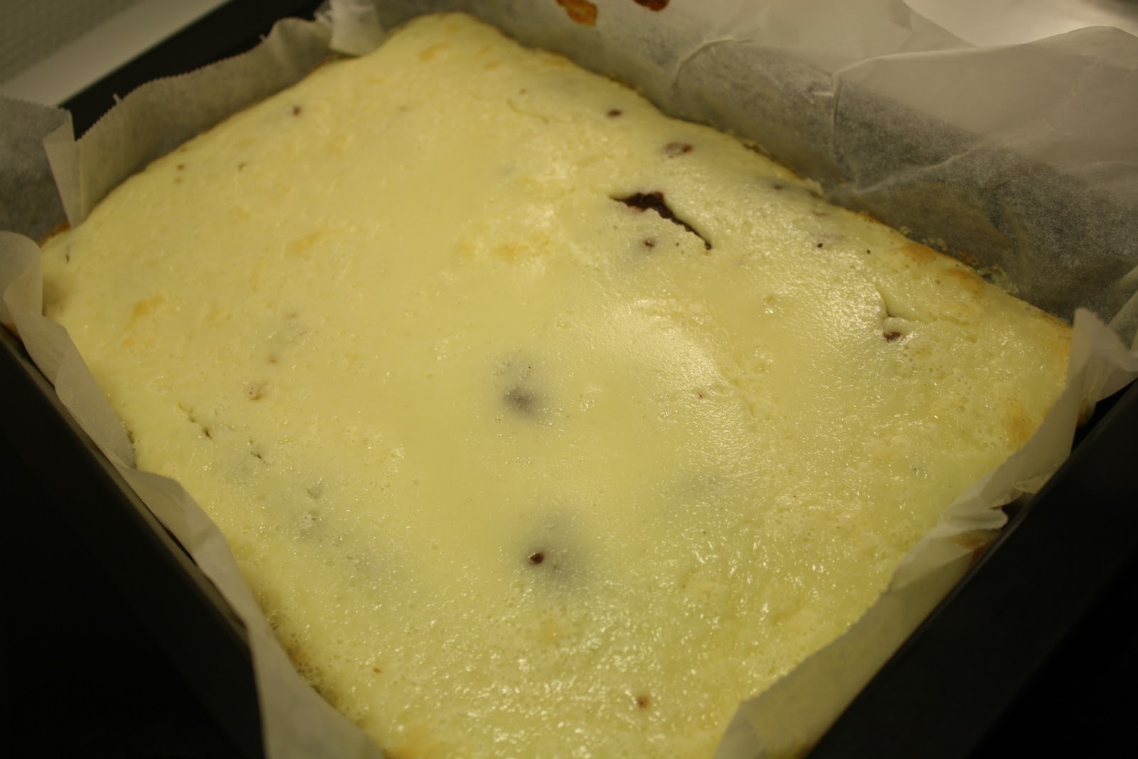 Opskrift på Cheesecake-brownie med hindbærskum