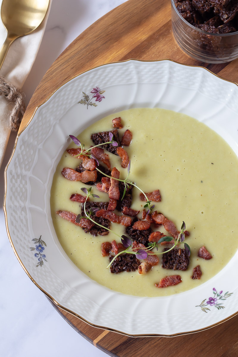 Kartoffel porre suppe