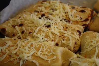 Fyldte pandekager med spinat skinke og parmesan