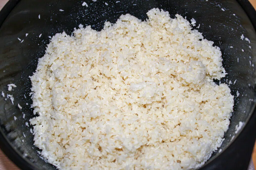 Kokostoppe med kondenseret mælk ()
