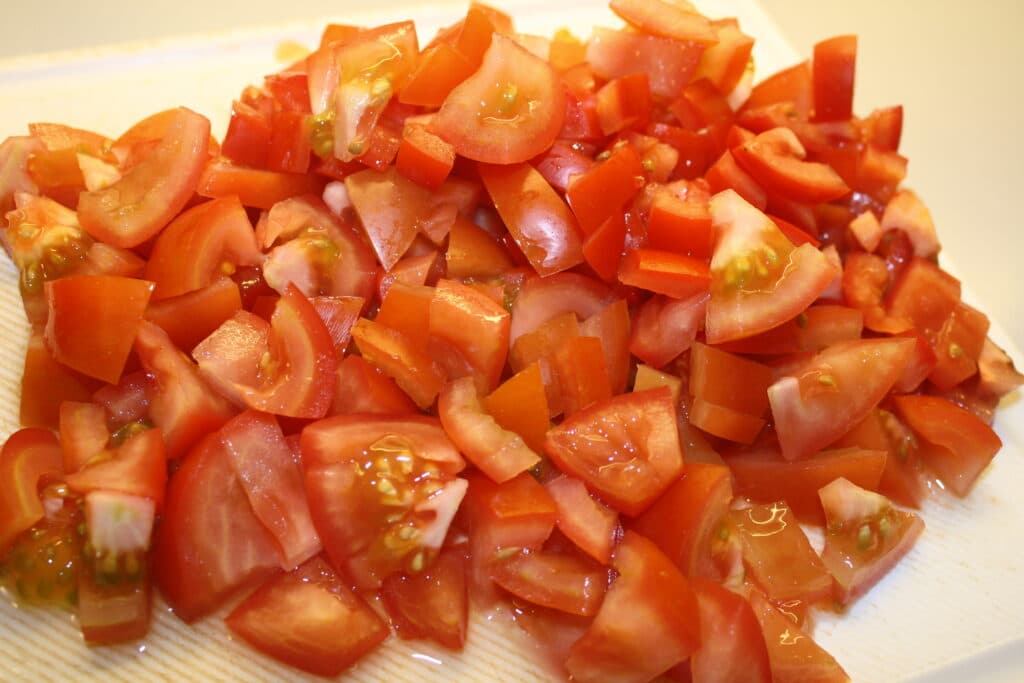 hakkede tomater