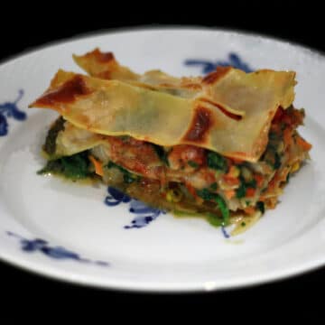 Lasagne med torsk og pesto