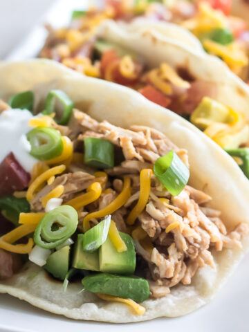 Bloede tacos med pulled turkey