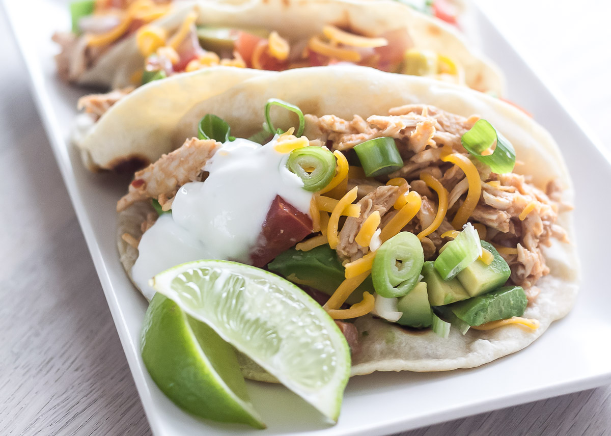 Bloede tacos med pulled turkey