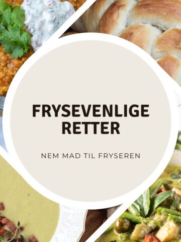 Frysevenlige retter nem mad til fryseren