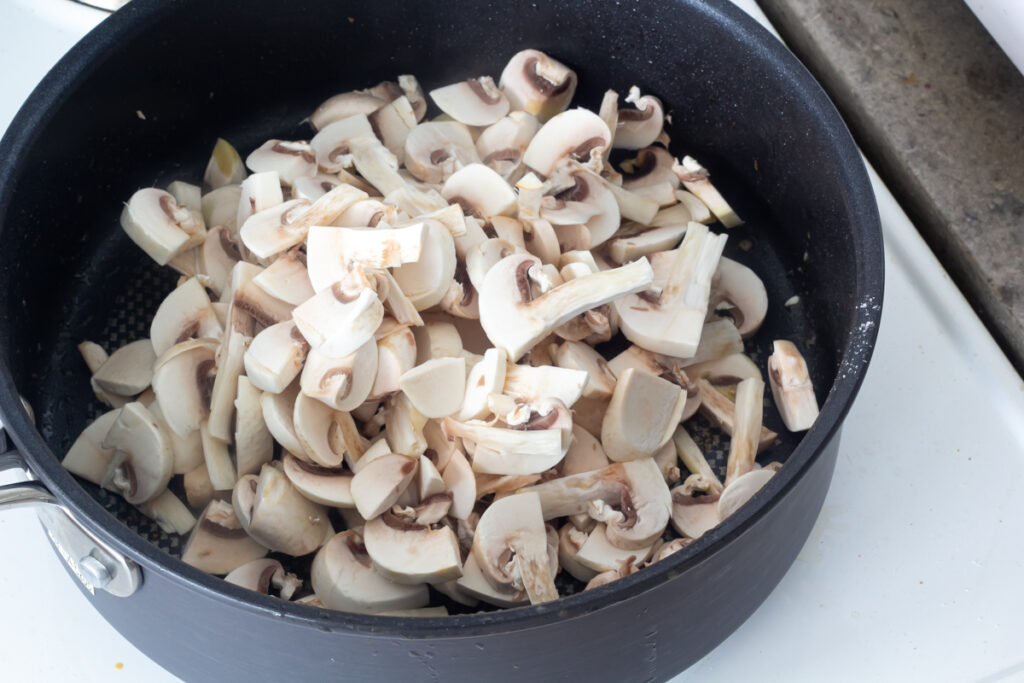 Champignon på pande