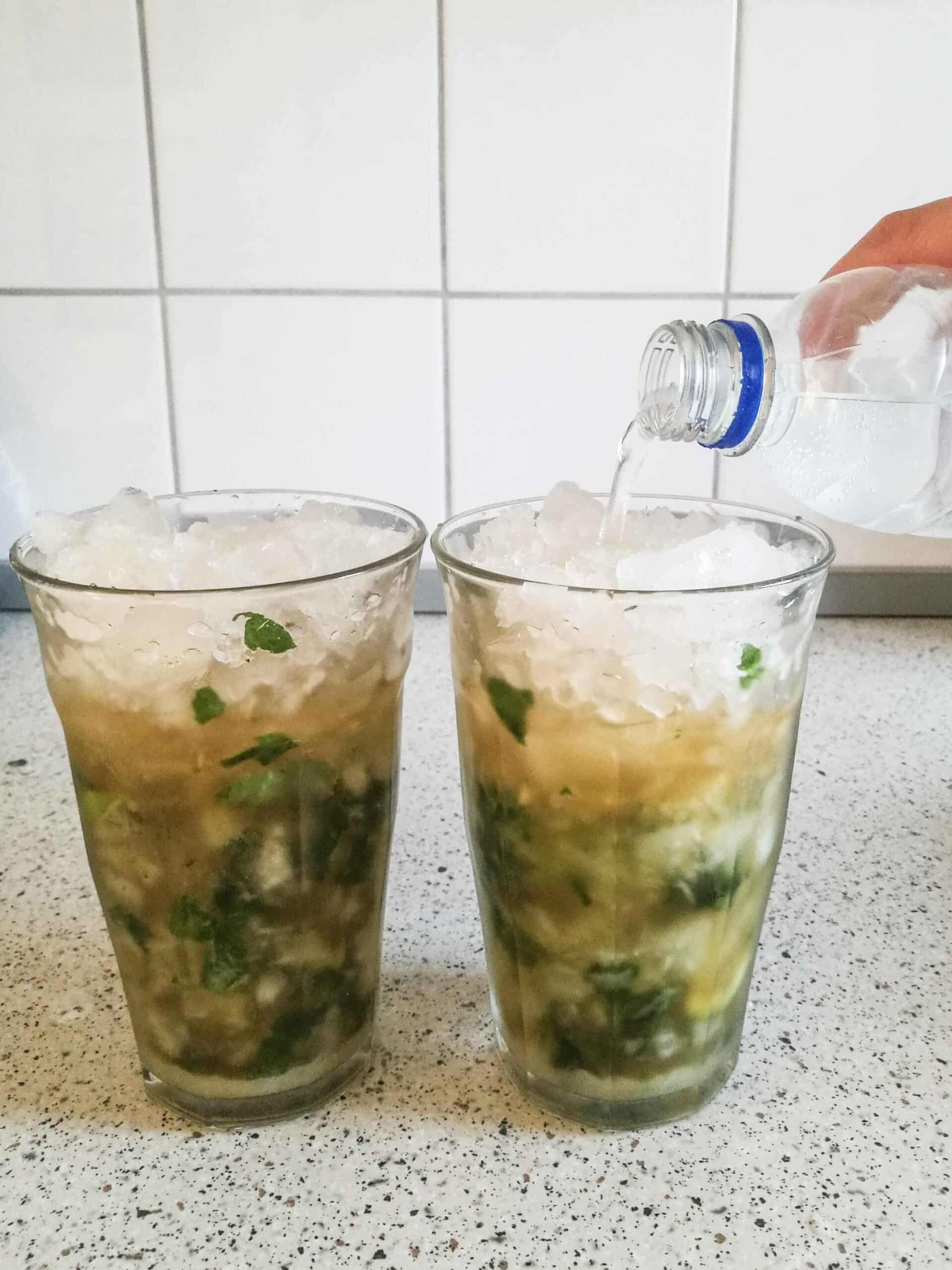 Drink med rom og mynte