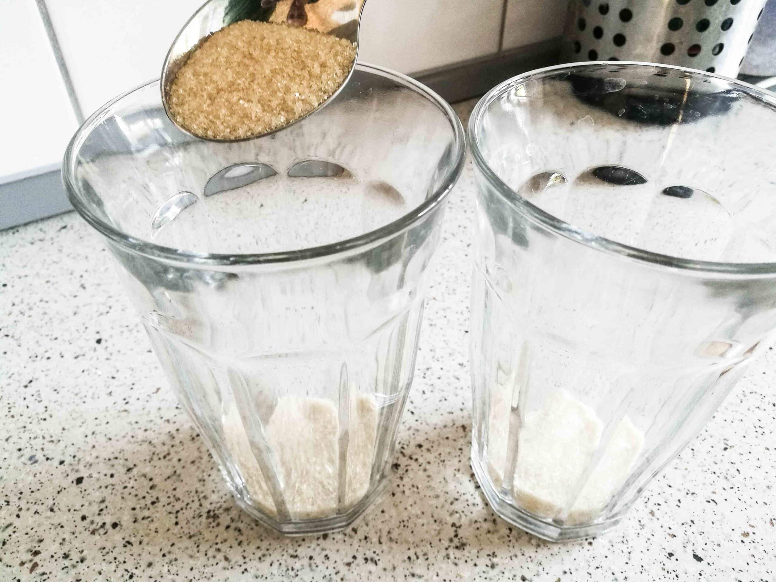 Rørsukker i glas