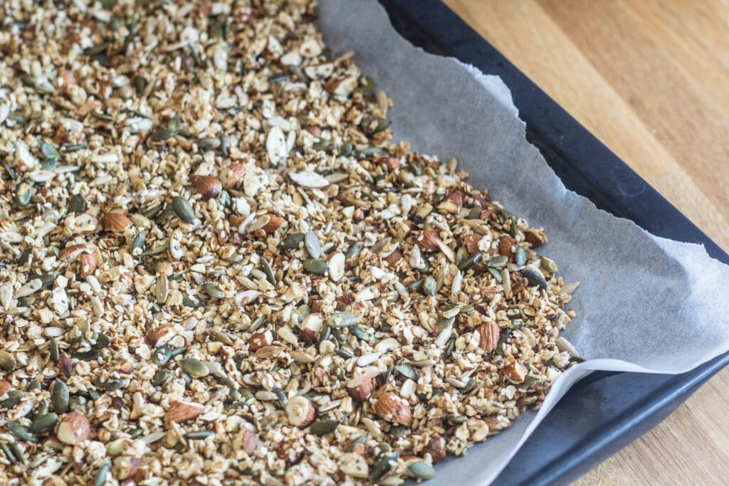 Hurtig og sprød granola på panden