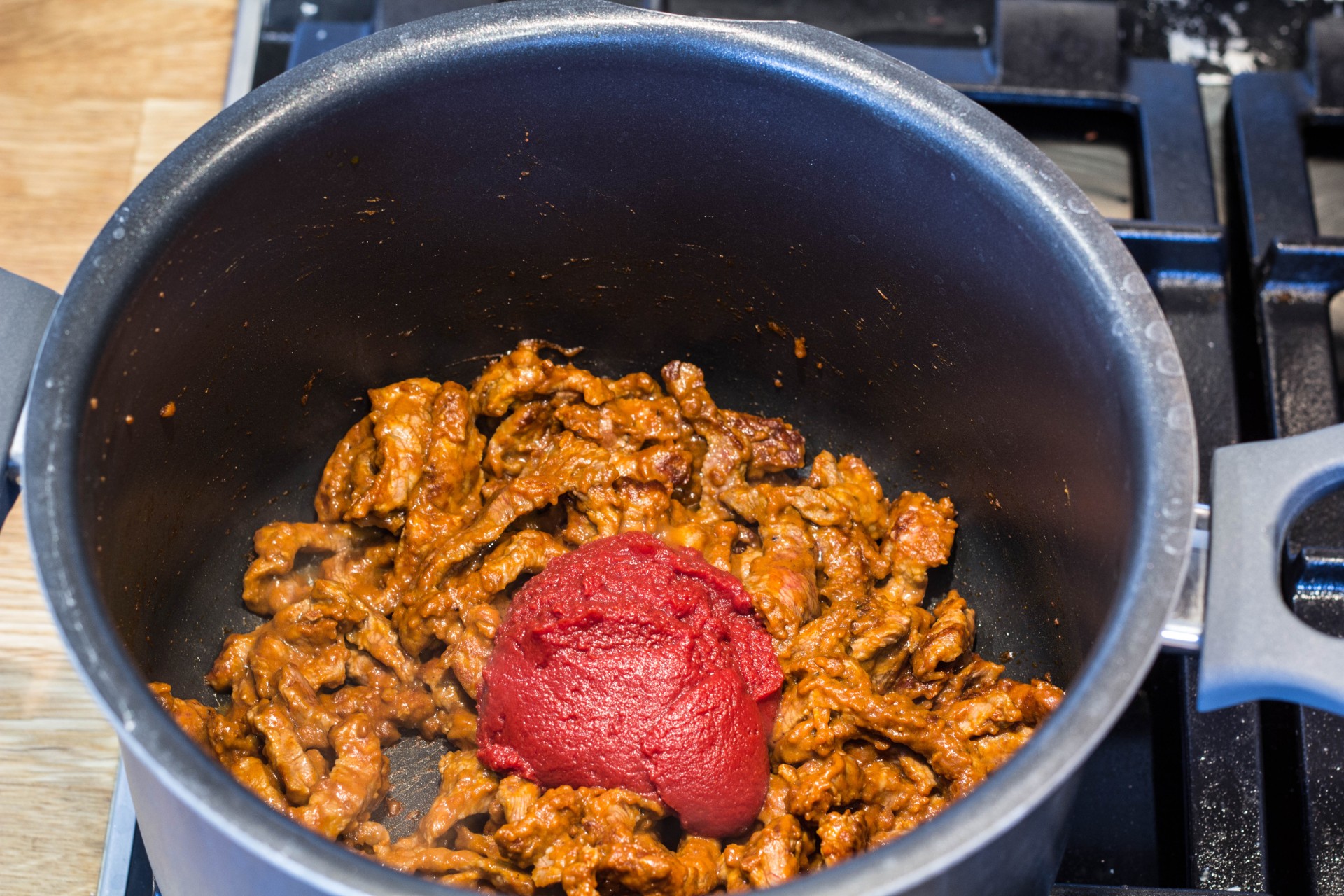Bøf Stroganoff gryderet