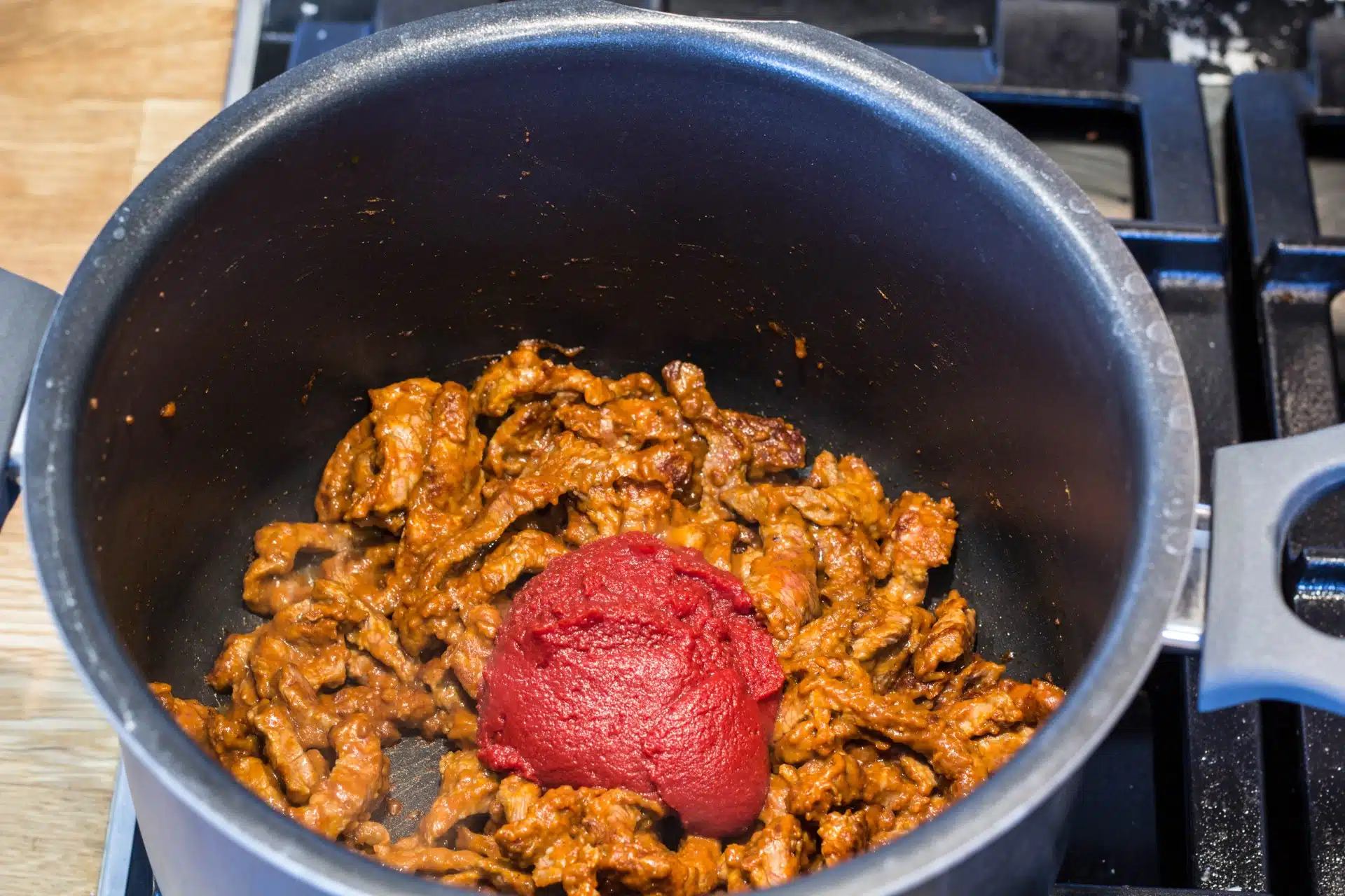 Bøf Stroganoff gryderet