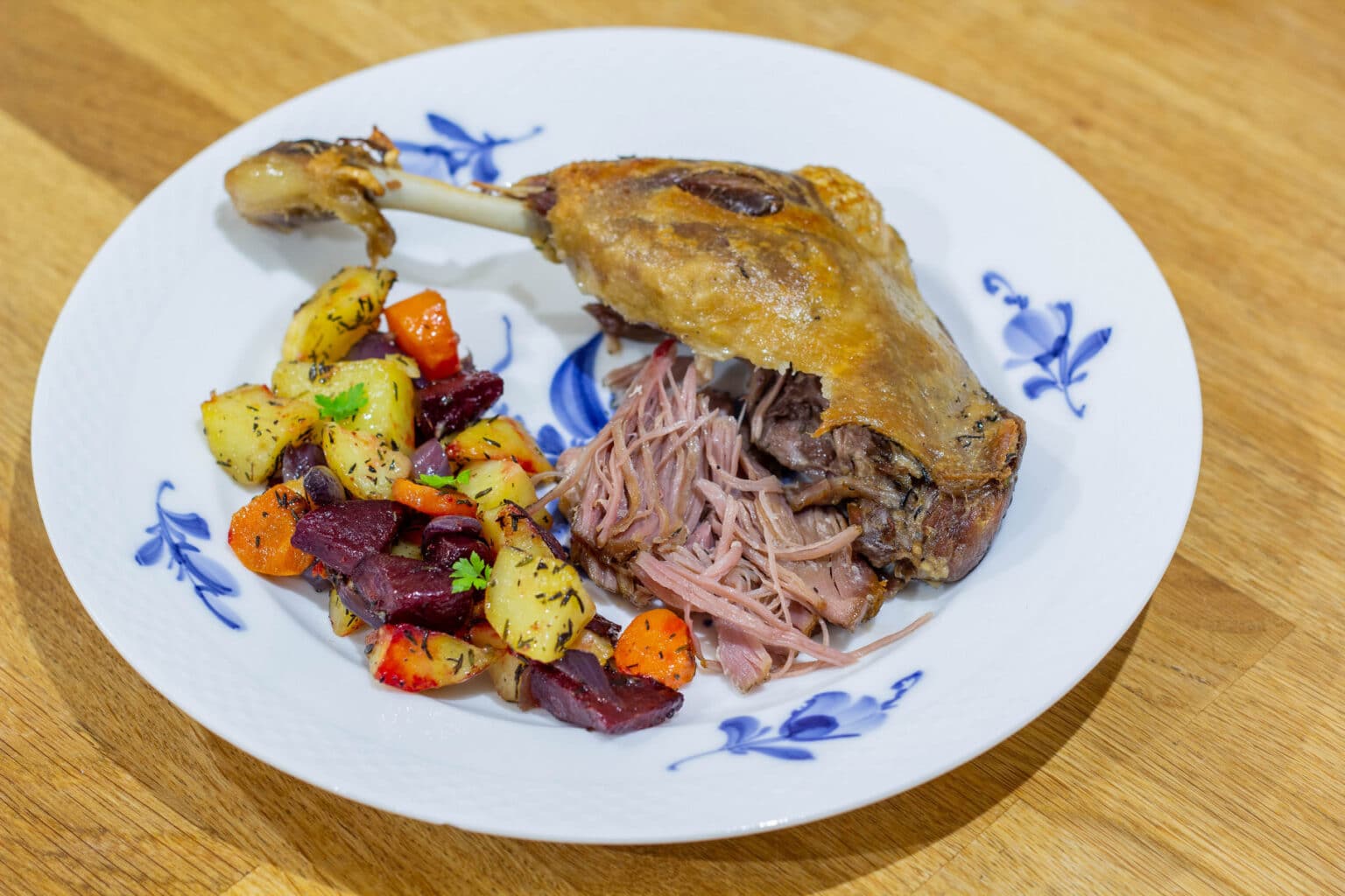 Confit de Canard confiterede andelår pulled duck Nemt og lækkert!