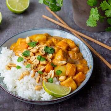 Massaman curry med kylling Massaman Gai