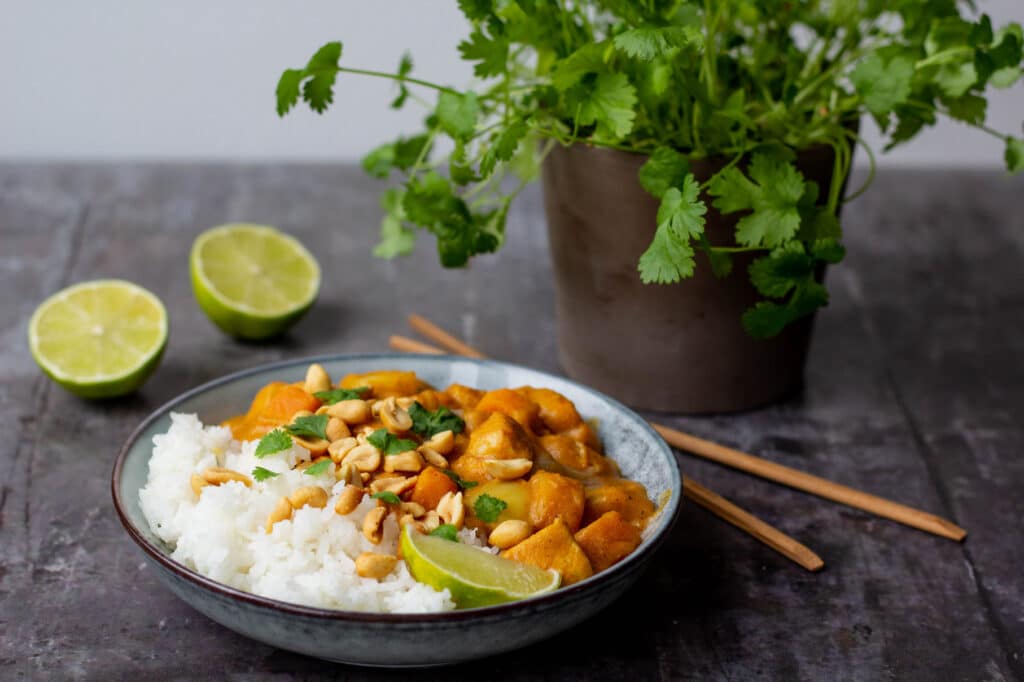 Massaman curry med kylling Massaman Gai