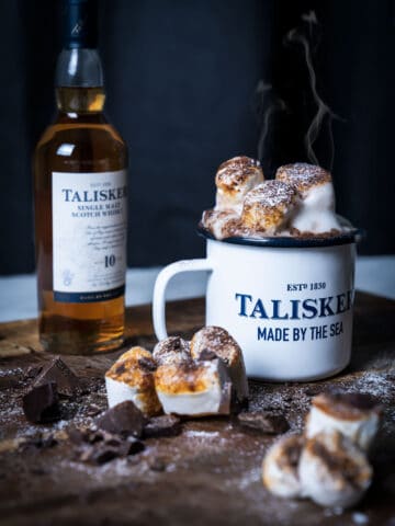 Varm chokolade med whisky - Talisker whisky