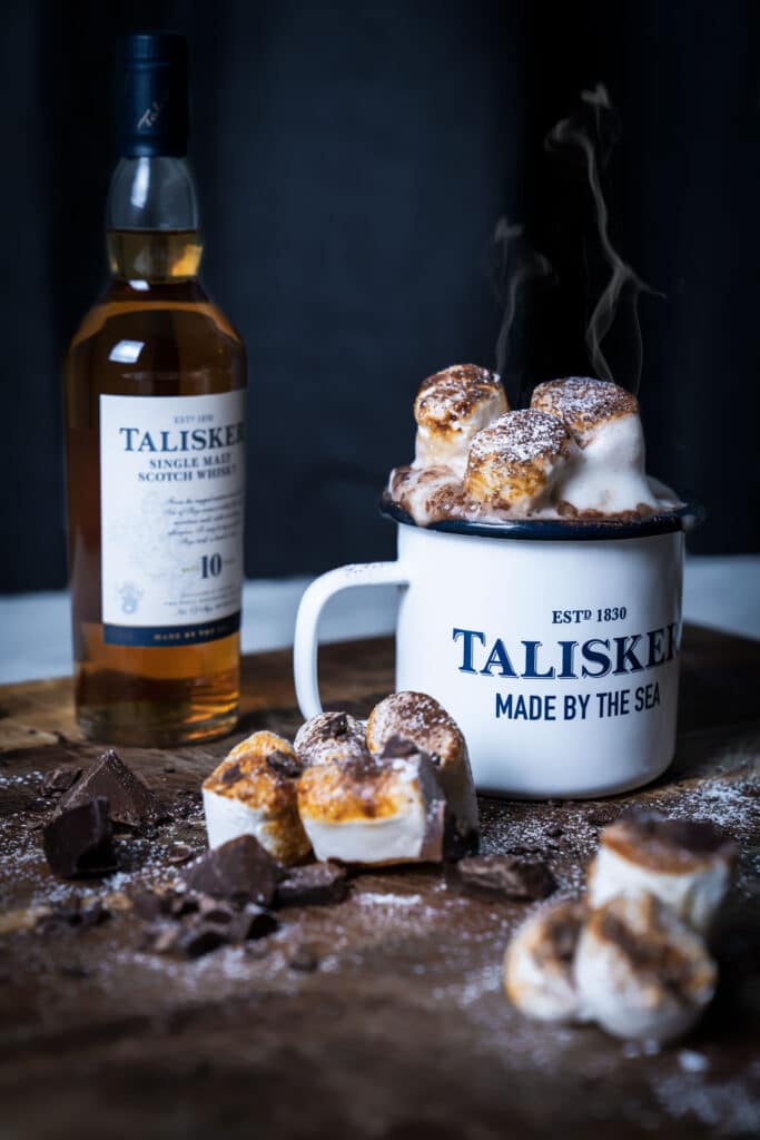 Varm chokolade med whisky - Talisker whisky