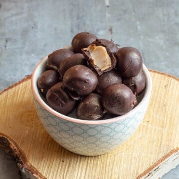 Chokoladetrøfler med karamel