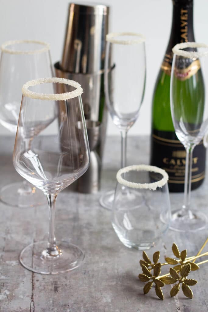 Sukkerkant på glas