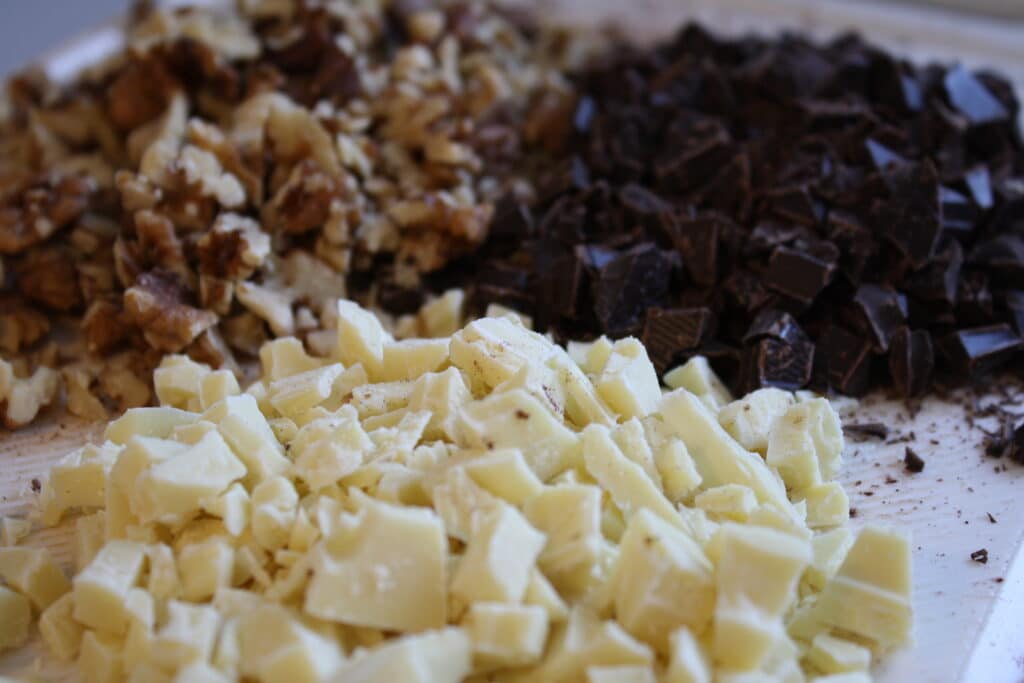 hakket chokolade