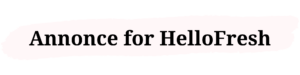 Annonce for HelloFresh