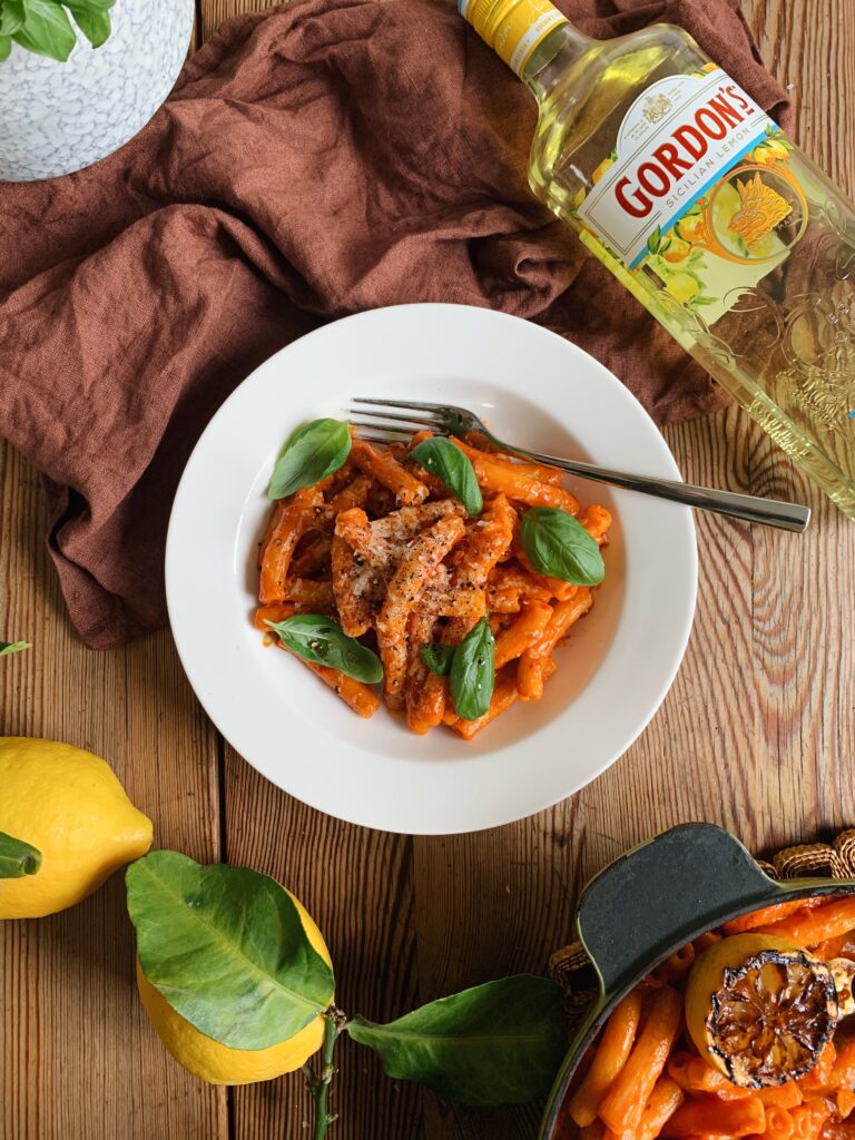 Gordon Lemon Gin Pasta
