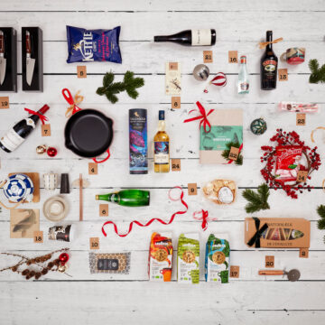 Pakkekalender fra copenhagen food til en der elsker mad hvor man kan se alle gaverne udpakket