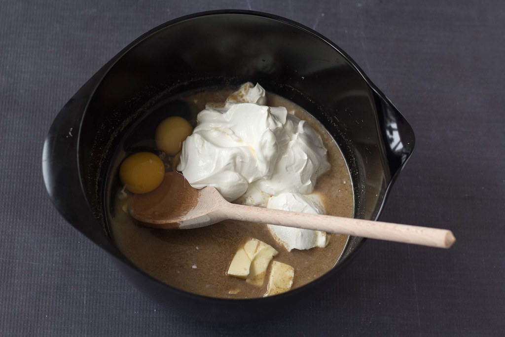 Æg, creme fraiche og smør