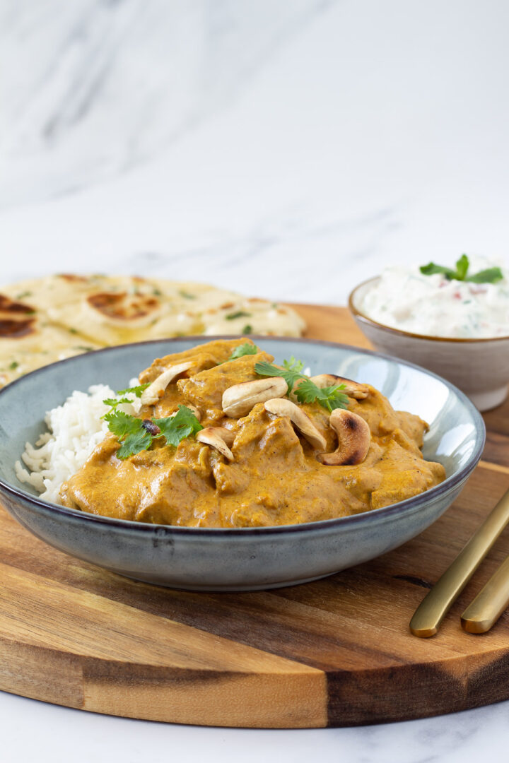 Chicken Korma Lækker opskrift på en cremet indisk korma med kylling