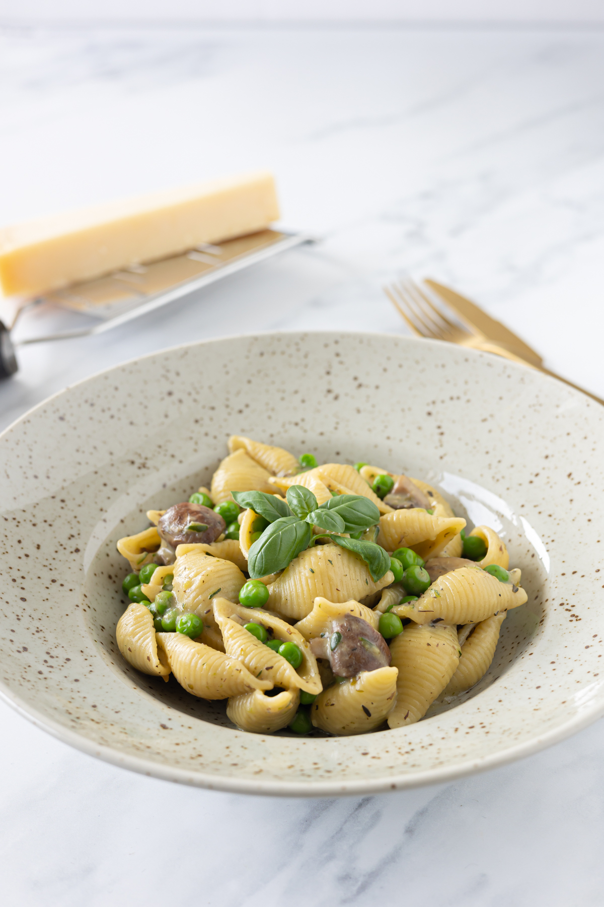 pasta med ærter
