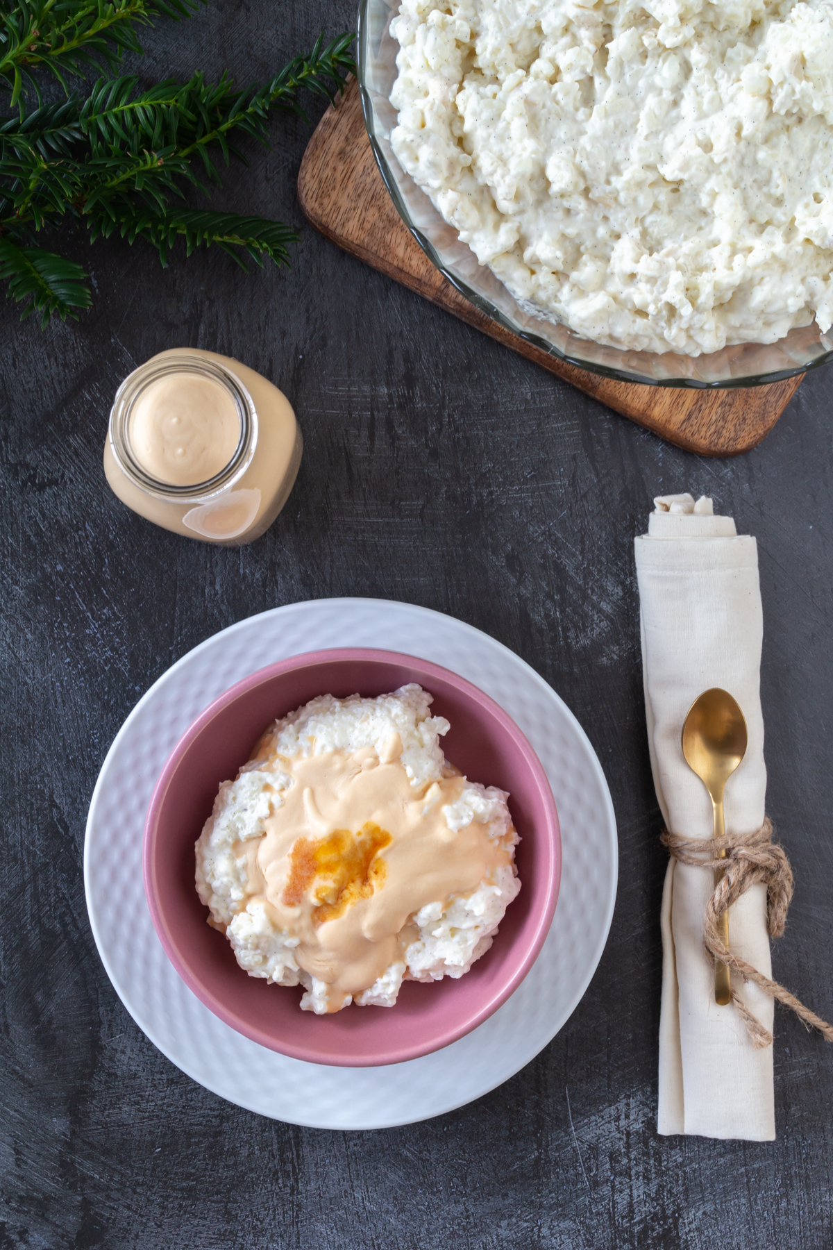 Risalamande med karamelsauce ()