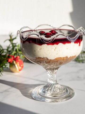 Risalamande cheesecake i glas ()