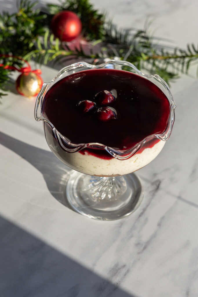 Risalamande cheesecake i glas ()