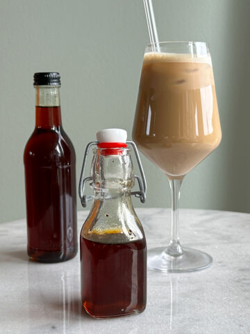 Karamelsirup til iskaffe ()