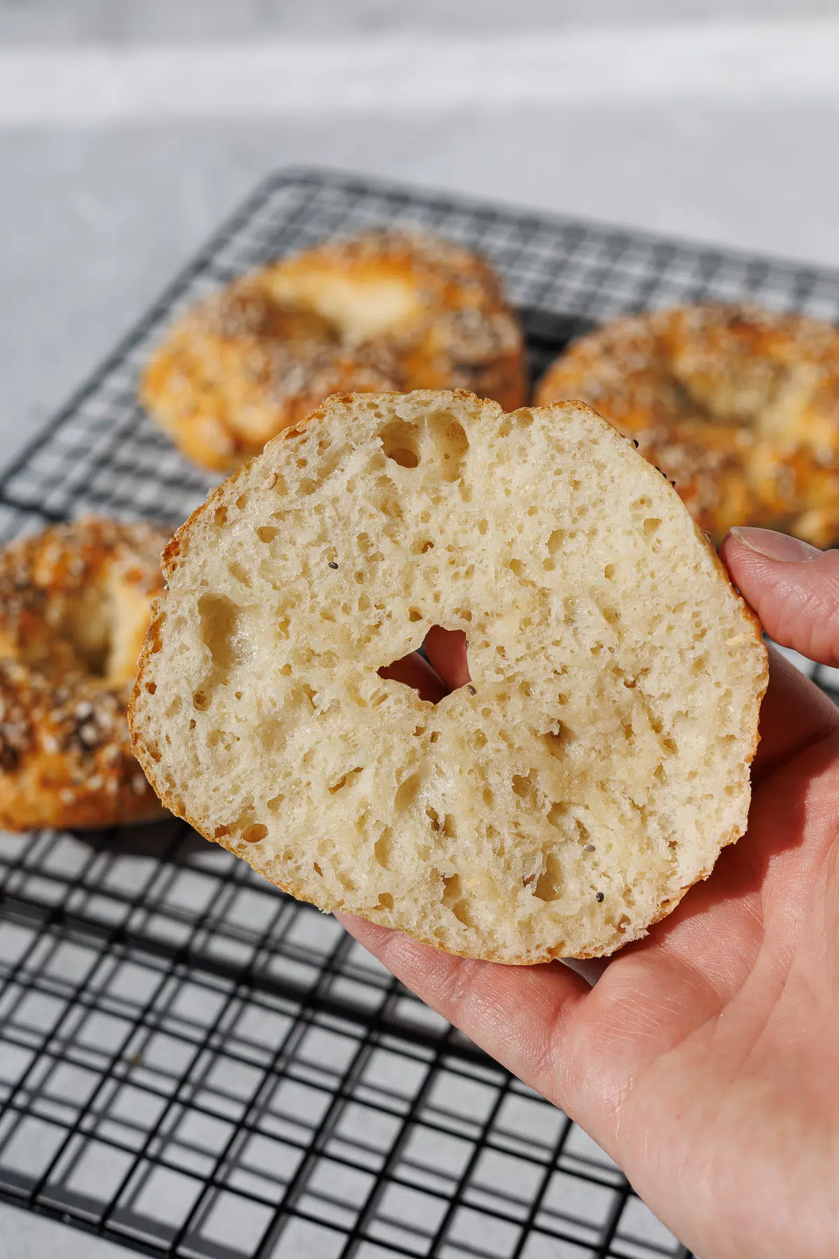 Protein bagels med hytteost ()